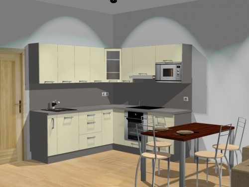 3D vizualizace návrhu kuchyně
